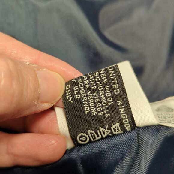 vintage James Pringle of Scotland wool coat Woman's size 14 Blue - Picture 12 of 16